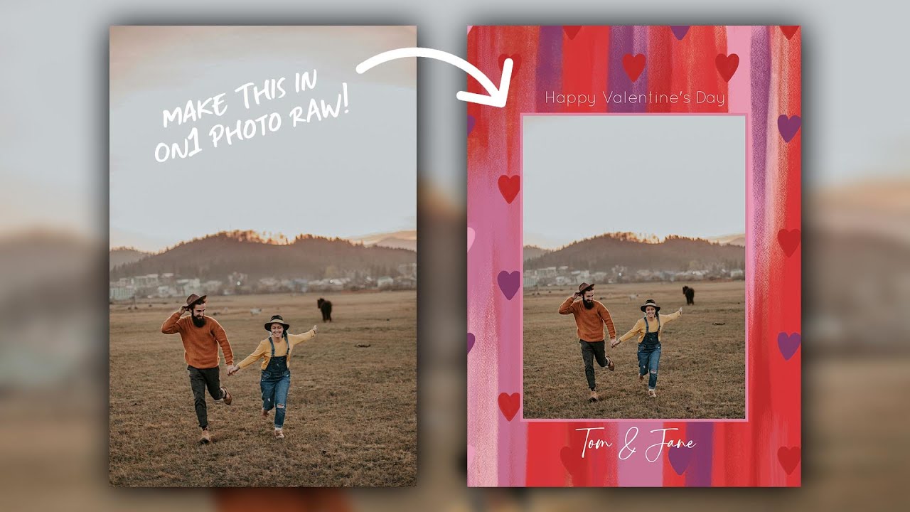 DIY Valentine’s Day Card in ON1 Photo RAW