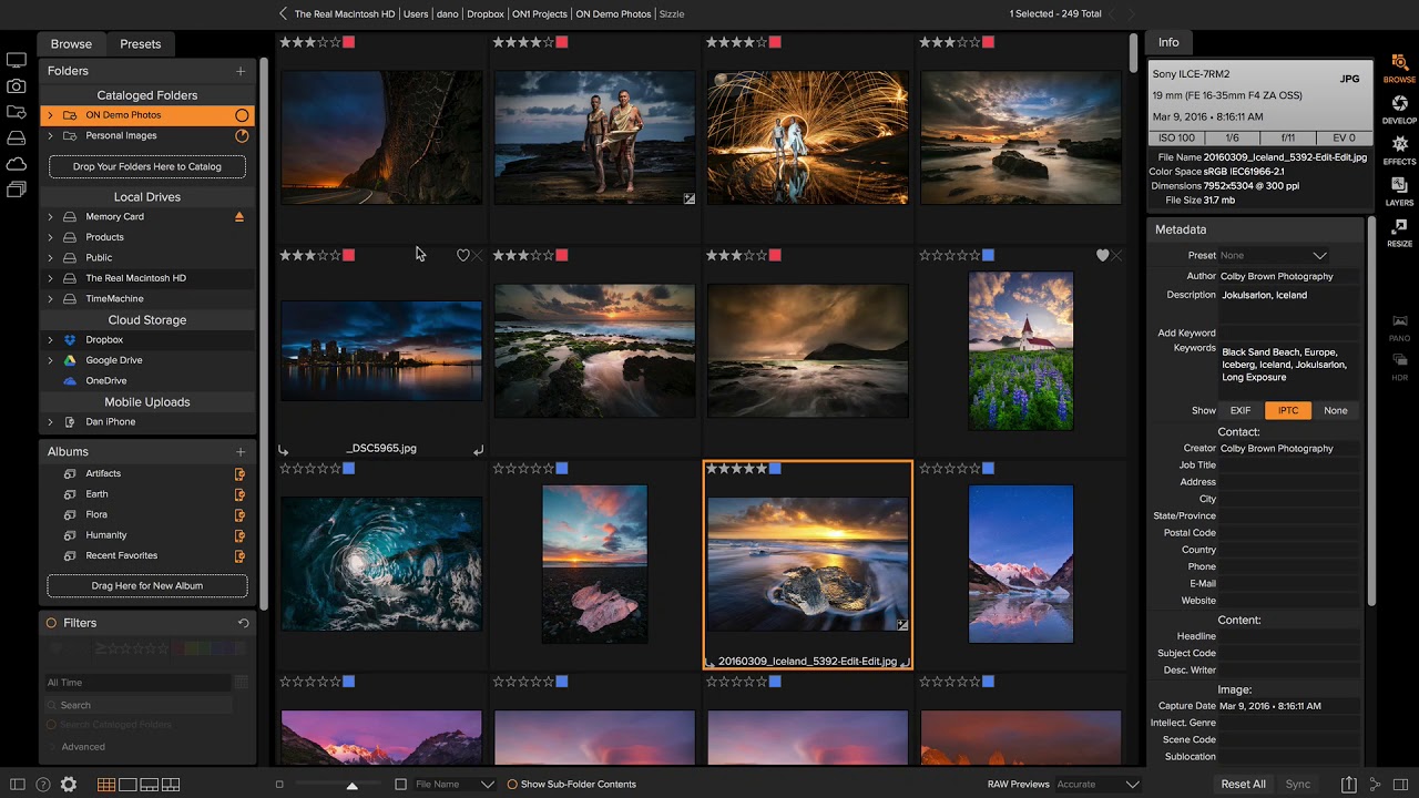 Getting Started in Browse 2018 – ON1 Photo RAW