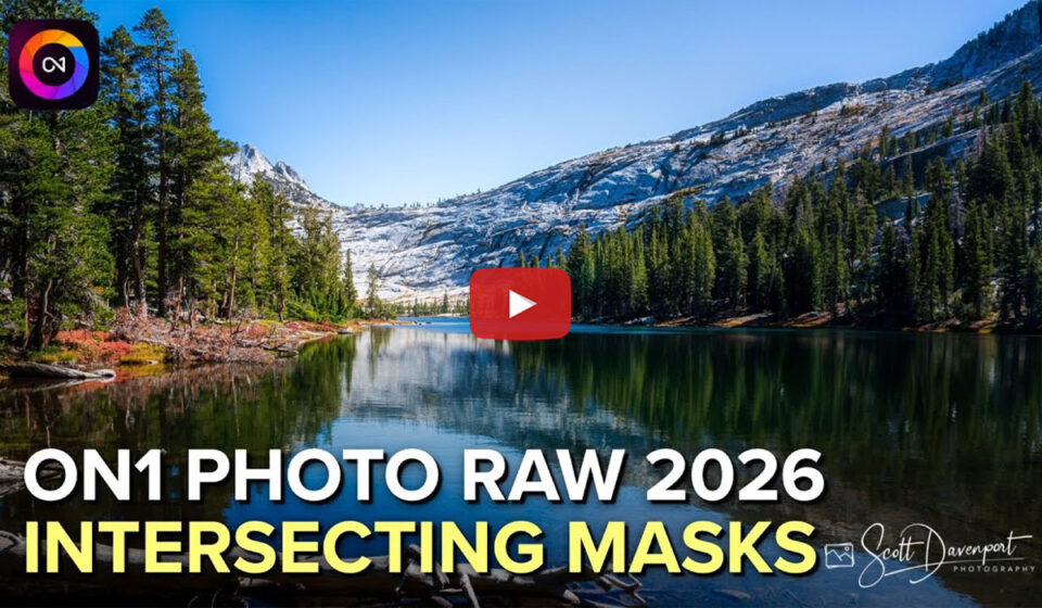 Scott Davenport demonstrating Intersect mode precision masking in ON1 Photo RAW 2026