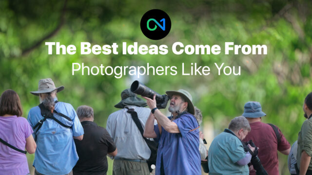 Group of photographers with cameras outdoors, representing the ON1 community whose feedback shapes the future of ON1 Photo RAW
